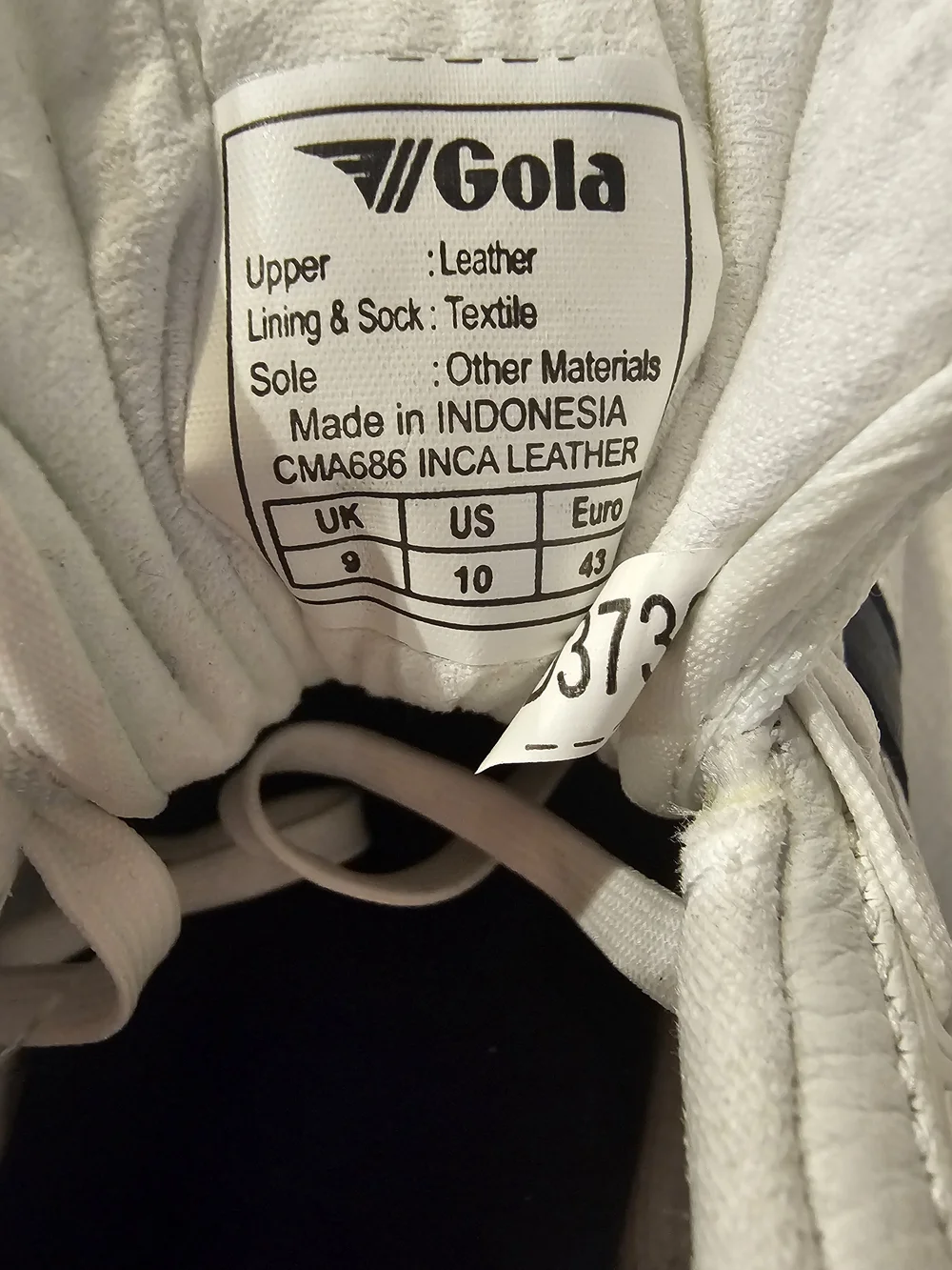 Gola Men's Classics Contact Leather Sneakers - White/Navy/Red - Size 10